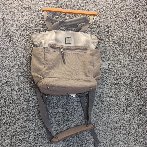 Ergobaby Convertible Diaper Bag Stroller bag Backpack Gender Neutral Gray Ivory